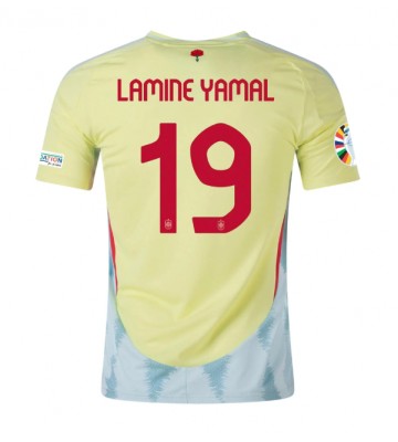 Lacne Muži Futbalové dres Španielsko Lamine Yamal #19 ME 2024 Krátky Rukáv - Preč